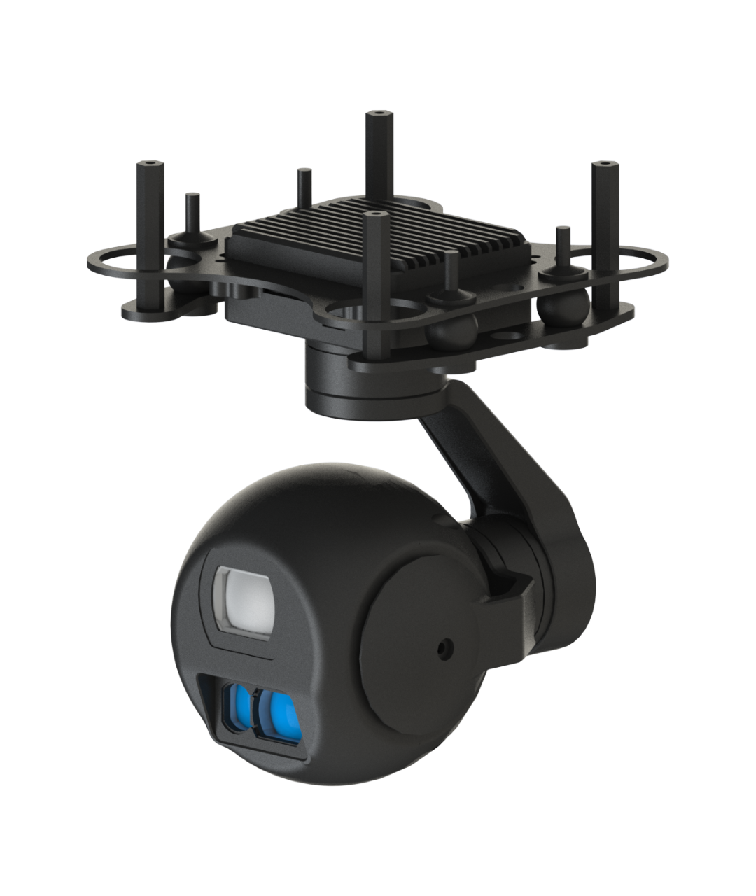 TOPOTEK KHP05L12 Dual Light Drone Gimbal - 45X Hybrid Zoom 1080P Camera + 1200M Laser Range Finder 3-Axis Stabilized Gimbal - Image 3
