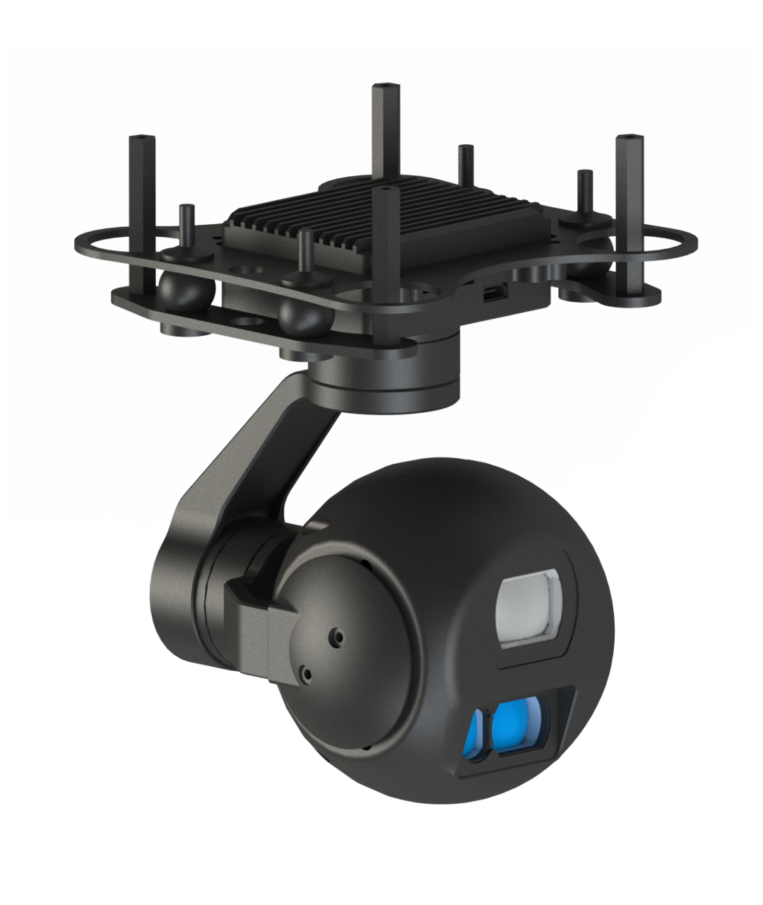 TOPOTEK KHP05L12 Dual Light Drone Gimbal - 45X Hybrid Zoom 1080P Camera + 1200M Laser Range Finder 3-Axis Stabilized Gimbal - Image 2