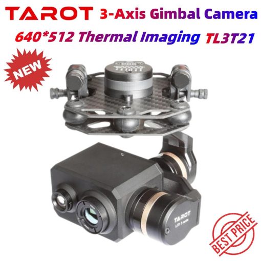 Tarot TL3T21 3-Axis Brushless Gimbal 640*512 Thermal Imaging Camera & Visible Light Camera 3-6S Input S-Bus PWM Receiver - Image 3