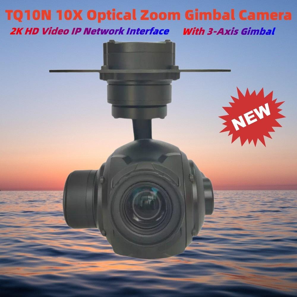 TQ10N 10X Optical Zoom Gimbal Camera 2K HD Video IP Network Interface With 3-Axis Gimbal Stabilized Camera For VOLT Drone — изображение 3