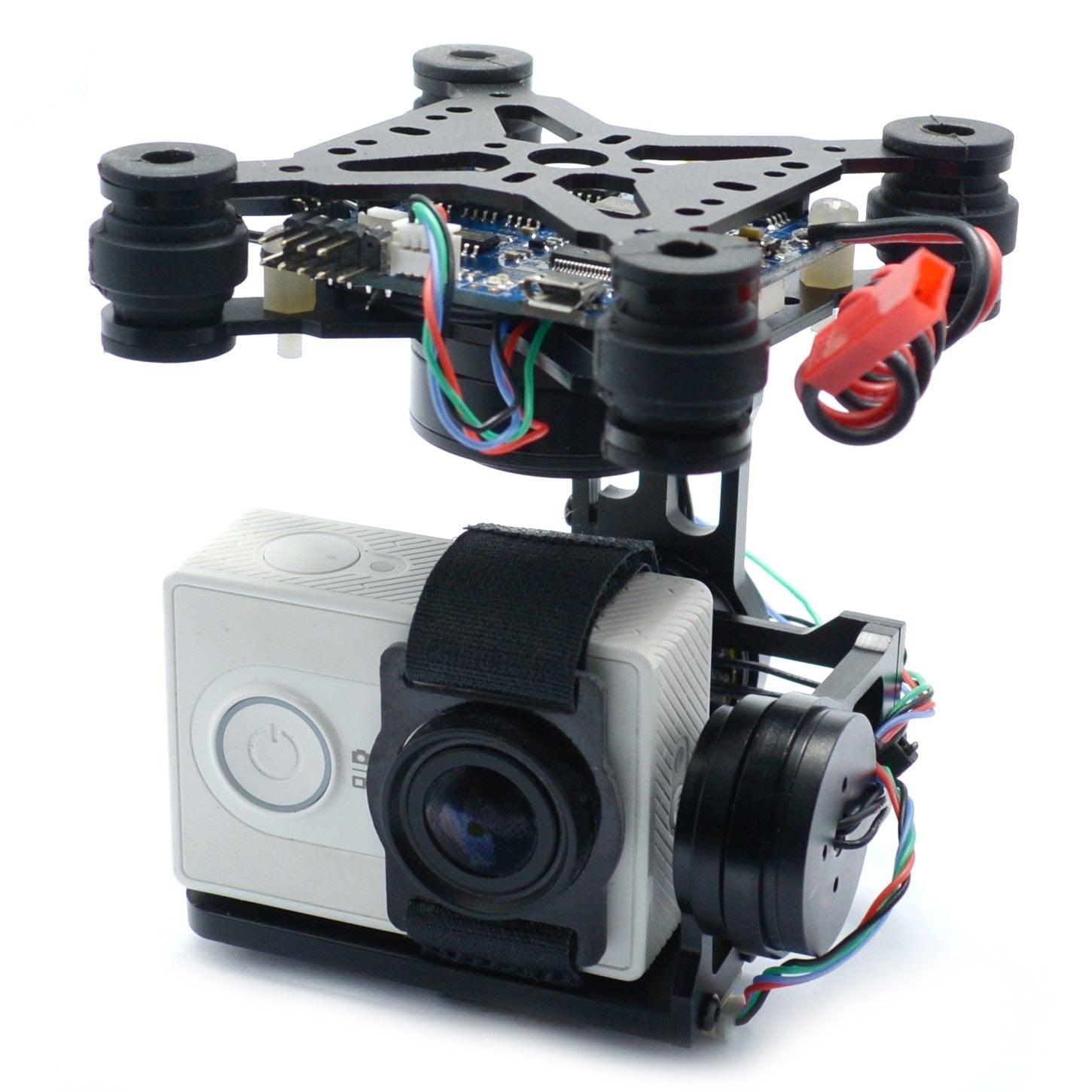 3 Axis Brushless Gimbal - W/ black 2204 260KV 2805 Motors & 32 bit Storm32 Controlller for Gopro 3 Xiaomi Xiaoyi SJ4000 S500 S550