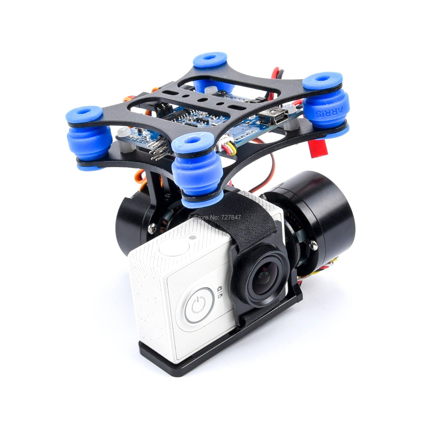 RTF 2 Axis Metal Brushless Gimbal - for GoPro 3 / Xiaomi / SJ4000 Camera 1 2 Walkera X350 Pro, w/ BGC Controller Board 2208 Motors 1 RTF 2 Axis Metal Brushless Gimbal - for GoPro 3 / Xiaomi / SJ4000 Camera 1 2 Walkera X350 Pro, w/ BGC Controller Board 2208 Motors