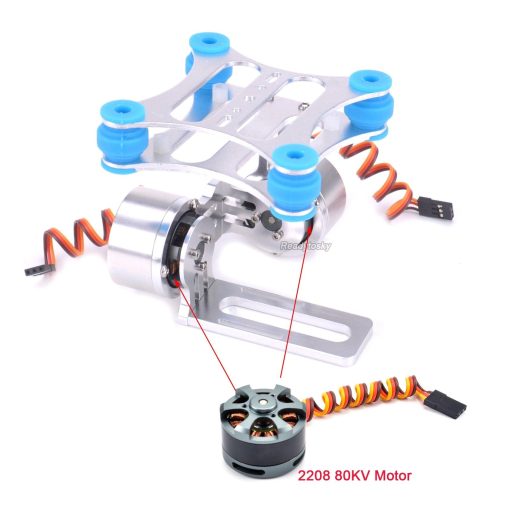 Brushless Camera Gimbal Frame - 1PCS Shock Absorbing CNC Metal Brushless Camera Gimbal Frame & 2PCS 2208 80KV Motor for Gopro 2 3 Xiaomi Xiaoyi Camera 3 Brushless Camera Gimbal Frame - 1PCS Shock Absorbing CNC Metal Brushless Camera Gimbal Frame & 2PCS 2208 80KV Motor for Gopro 2 3 Xiaomi Xiaoyi Camera — изображение 3