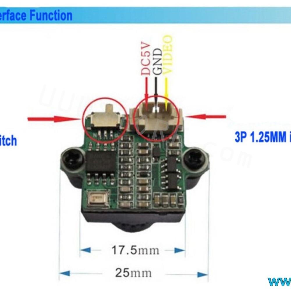 HD 1000TVL Mini FPV Camera Lens 2.8mm 3MP PAL/NTSC Switchable w/ Angle Adjustable Holder for DIY RC Racing Drone 250 210 — изображение 4