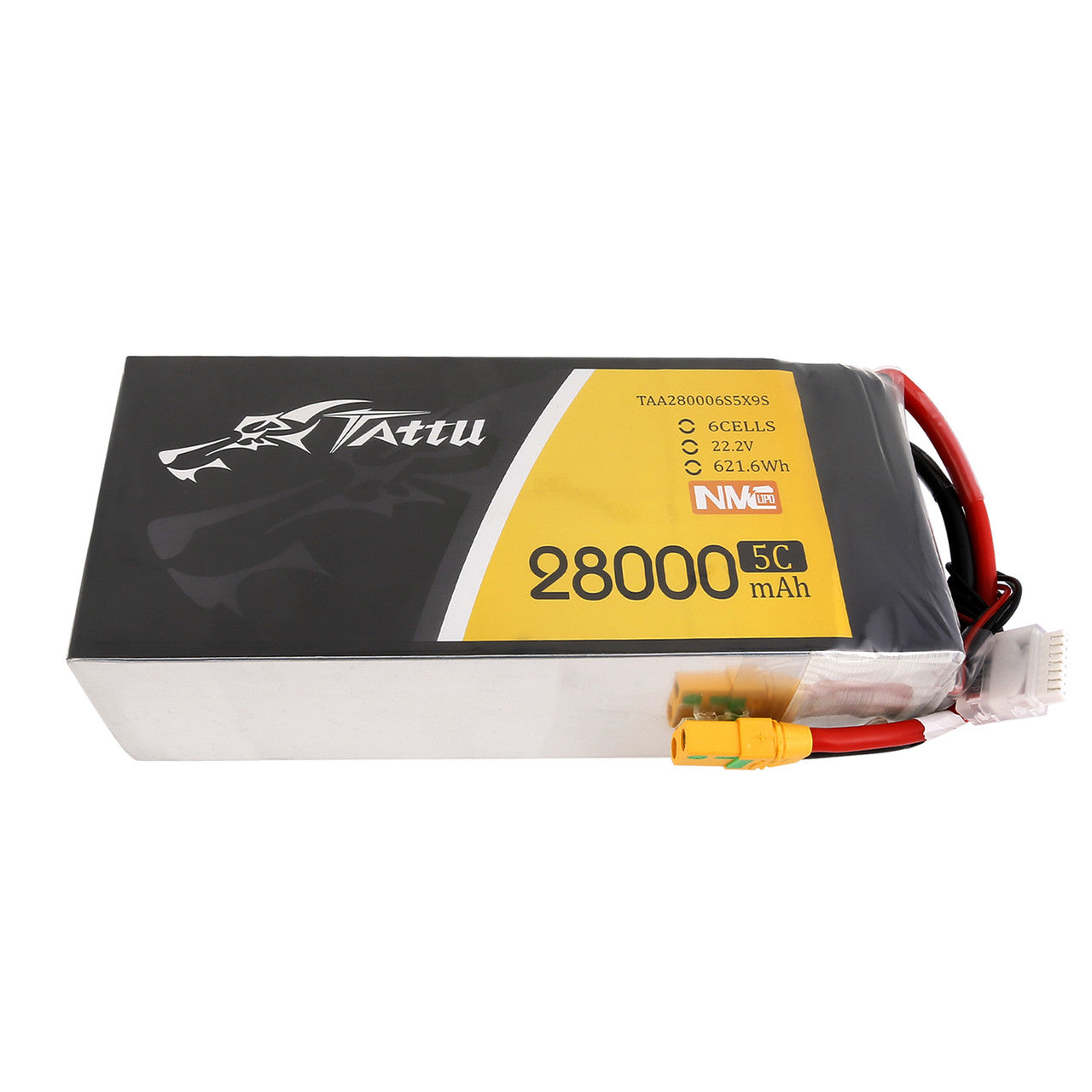 Tattu 28000mAh 6S 5C 22.2V NMC Lipo Battery Pack With XT90S Plug 1 Tattu 28000mAh 6S 5C 22.2V NMC Lipo Battery Pack With XT90S Plug