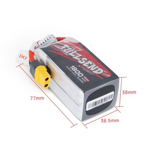 iFlight FULLSEND 4S 1800mAh Battery - 120C 14.8V Lipo Battery with XT60 Connector for FPV Drone Battery — изображение 3