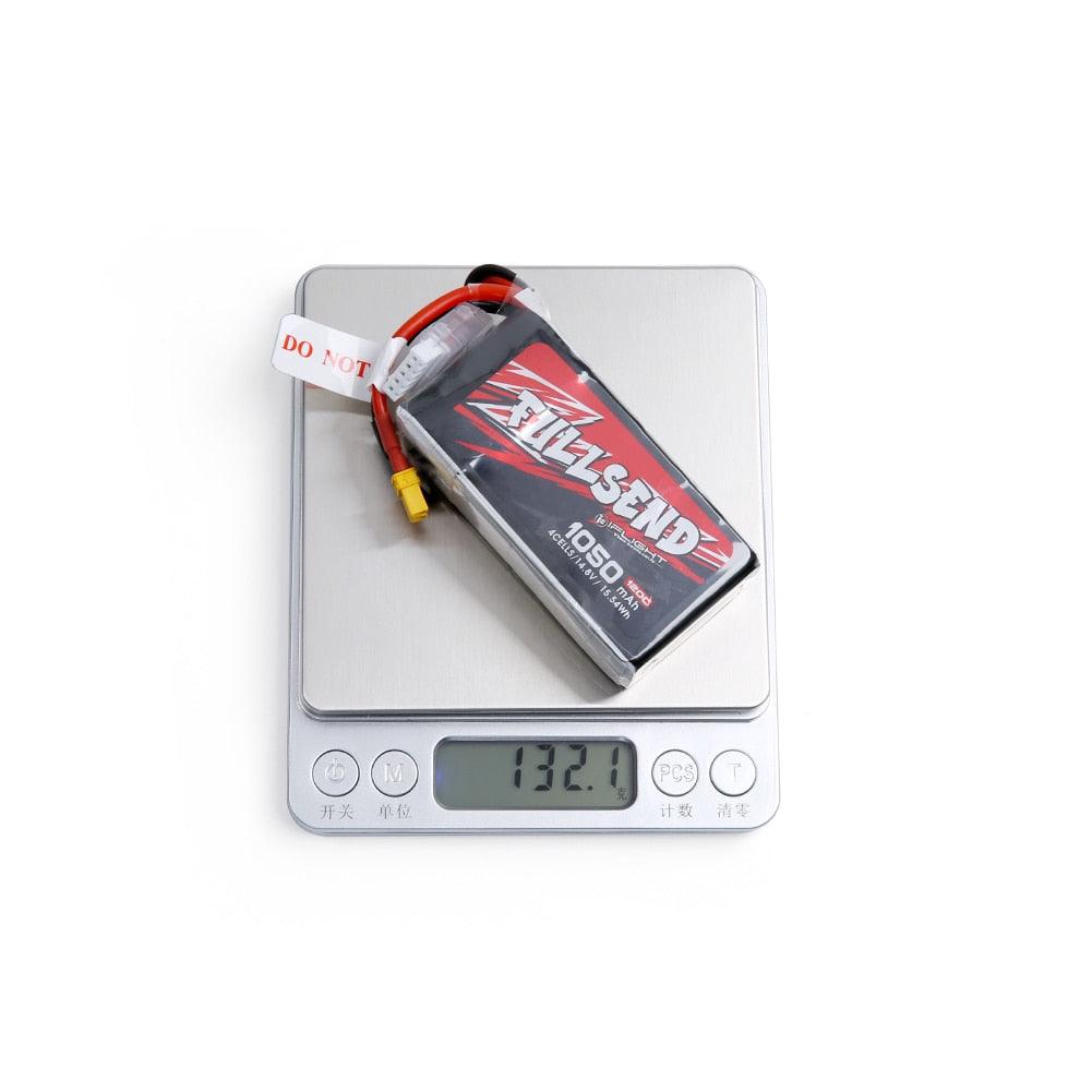iFlight FULLSEND 4S 1050mAh FPV Battery - 120C 14.8V Lipo Battery with XT30 connector for FPV Drone 4 iFlight FULLSEND 4S 1050mAh FPV Battery - 120C 14.8V Lipo Battery with XT30 connector for FPV Drone — изображение 4