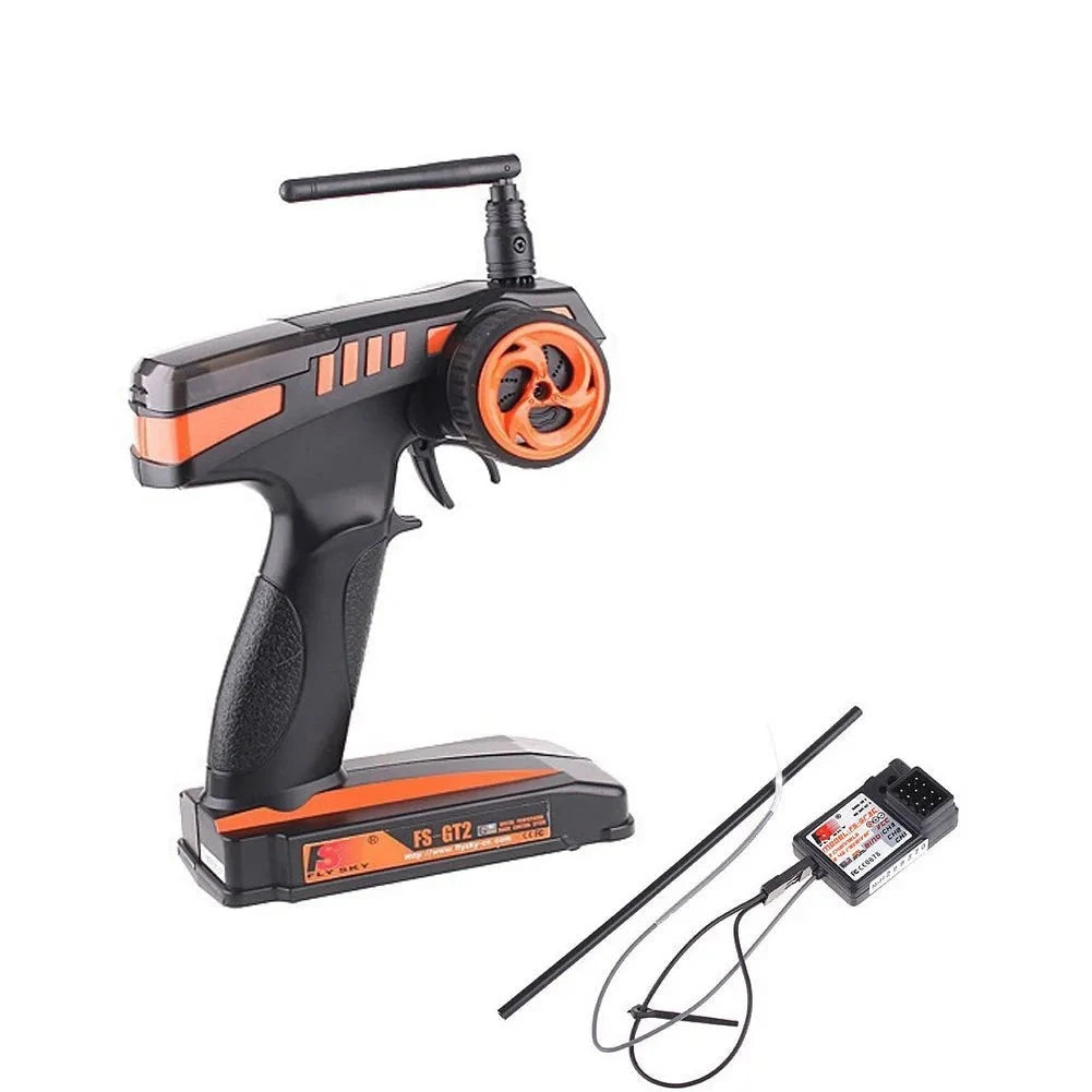 Flysky FS-GT2 2.4G 2CH Gun RC System Transmitter Controller With 3 Channels Receiver For Rc Car 1 Flysky FS-GT2 2.4G 2CH Gun RC System Transmitter Controller With 3 Channels Receiver For Rc Car