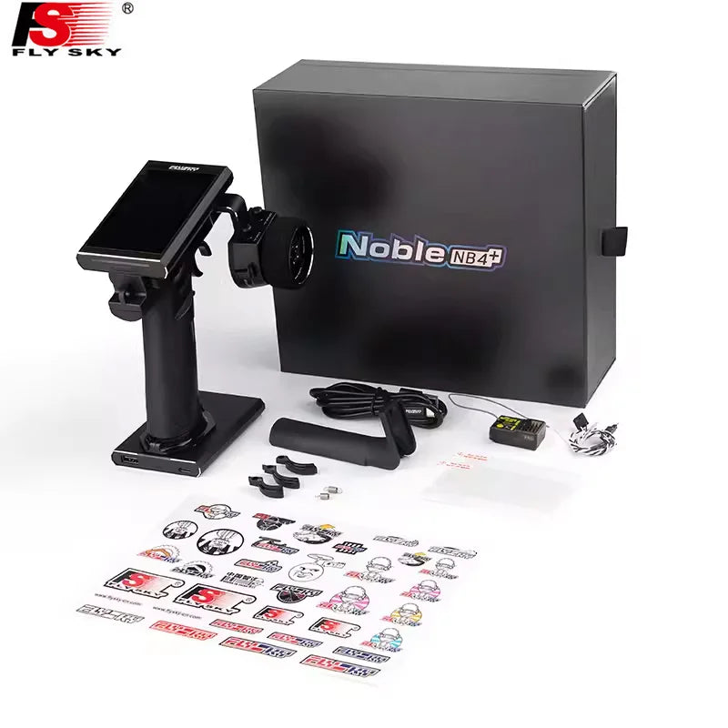 FLYSKY Noble NB4+ / NB4 Plus Transmitter -  2.4G AFHDS3 8CH Remote Controller with FGr4S Receiver for RC Car Boat