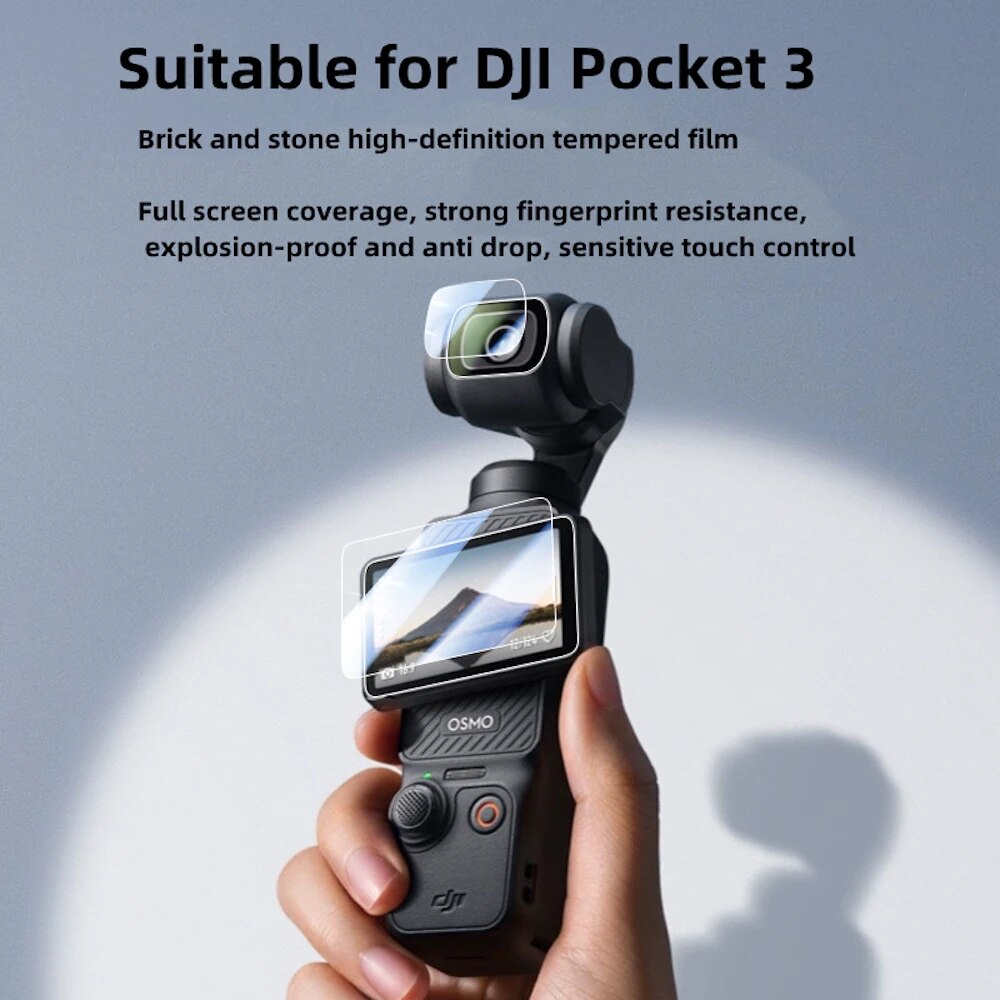 9H HD Tempered Glass for DJI OSMO Pocket 3 - Screen Protector For DJI Pocket 3 Gimbal Camera Lens Protect Glass Accessories - Image 7