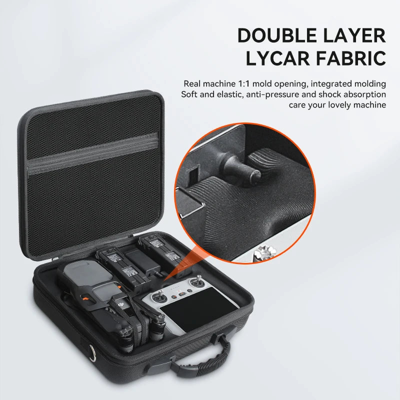 Storage Bag Suitable for DJI Mavic 3 Classic - Portable Carrying Case Drone Accessories Nylon Hard Shell Shoulder Bag - Image 4