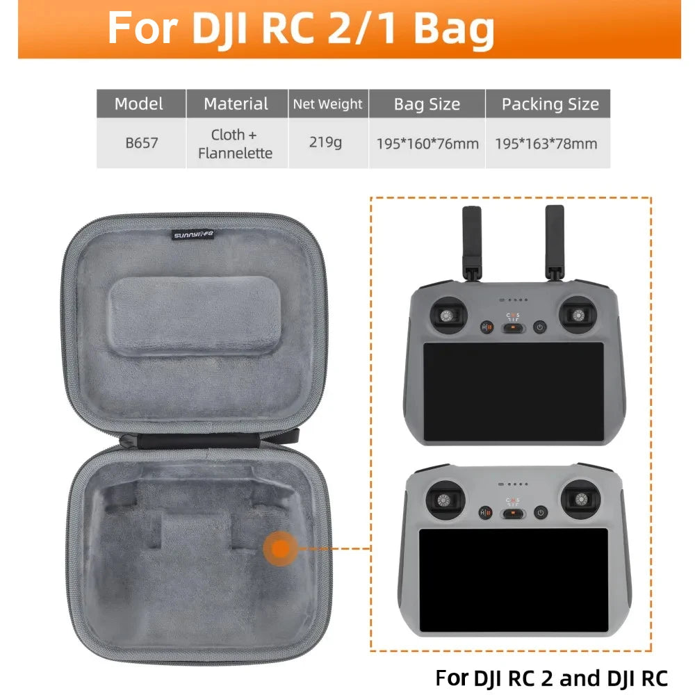 Portable Carrying Case For DJI Mini 4 Pro - Handbag Storage Bag for DJI RC 2/N1/N2 Drone Remote Controller Box 5 Portable Carrying Case For DJI Mini 4 Pro - Handbag Storage Bag for DJI RC 2/N1/N2 Drone Remote Controller Box - صورة Portable Carrying Case For DJI Mini 4 Pro - Handbag Storage Bag for DJI RC 2/N1/N2 Drone Remote Controller Box - صورة 5