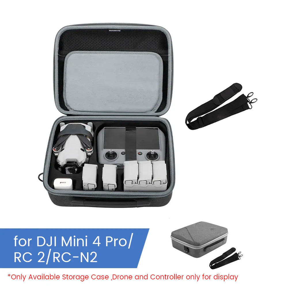 Portable Carrying Case For DJI Mini 4 Pro - Handbag Storage Bag for DJI RC 2/N1/N2 Drone Remote Controller Box 2 Portable Carrying Case For DJI Mini 4 Pro - Handbag Storage Bag for DJI RC 2/N1/N2 Drone Remote Controller Box - صورة Portable Carrying Case For DJI Mini 4 Pro - Handbag Storage Bag for DJI RC 2/N1/N2 Drone Remote Controller Box - صورة 2