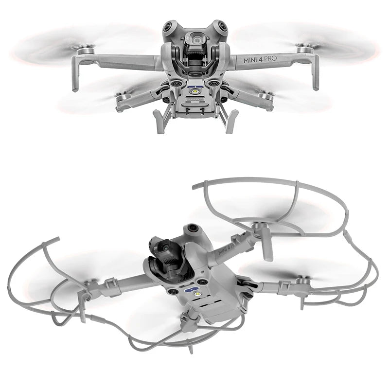 For DJI Mini 4 Pro Propeller Guard - Blade Protective Cover Anti-collision Ring Landing Gear Foldable Extended Legs