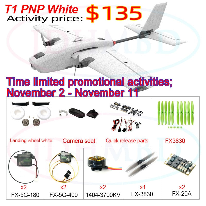 HEE WING T-1 Ranger RC Airplane KIT/PNP - Fixed Wing EPP Wingspan 730mm Adapted to DJI Snail Digital Transmission Long Battery Life — изображение 9