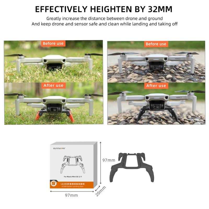 For DJI Mavic MINI 2 Landing Gear Heightened Gears Support Leg Protector For DJI Mini 2/SE/Mavic Mini Drone Accessories 7 For DJI Mavic MINI 2 Landing Gear Heightened Gears Support Leg Protector For DJI Mini 2/SE/Mavic Mini Drone Accessories - Image 7