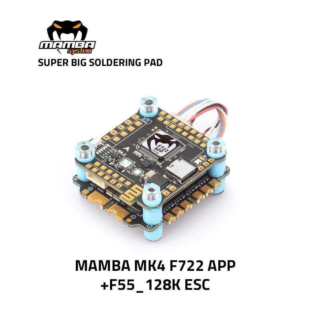 Diatone MAMBA F722 APP MK4 WIFI/DJI Flight Controller Stack - F7 45A/55A/65A 128K BLHeli32 ESC 6S 4in1 Dshot1200 Brushless ESC 2 Diatone MAMBA F722 APP MK4 WIFI/DJI Flight Controller Stack - F7 45A/55A/65A 128K BLHeli32 ESC 6S 4in1 Dshot1200 Brushless ESC — изображение 2