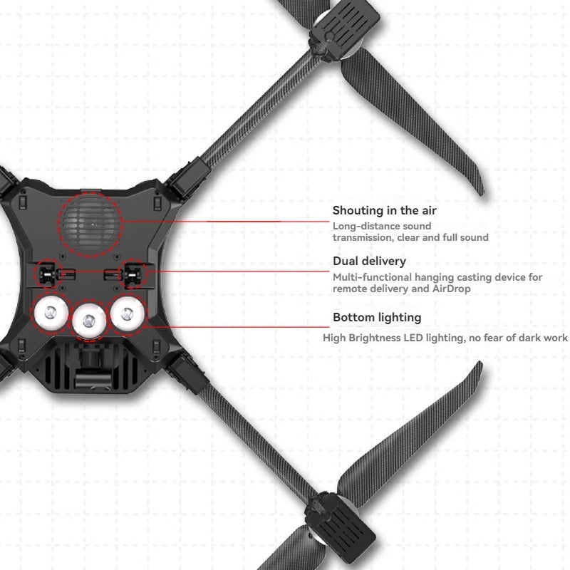 RCDrone SY800 Heavy Lift Drone - 2KG - 10KG Payload 10KM Distance 1080P 2K 3 Axis Camera GPS Cargo Resume Industrial Drone With Thrower LoudSpeaker Lighting 7 RCDrone SY800 Heavy Lift Drone - 2KG - 10KG Payload 10KM Distance 1080P 2K 3 Axis Camera GPS Cargo Resume Industrial Drone With Thrower LoudSpeaker Lighting - صورة RCDrone SY800 Heavy Lift Drone - 2KG - 10KG Payload 10KM Distance 1080P 2K 3 Axis Camera GPS Cargo Resume Industrial Drone With Thrower LoudSpeaker Lighting - صورة 7