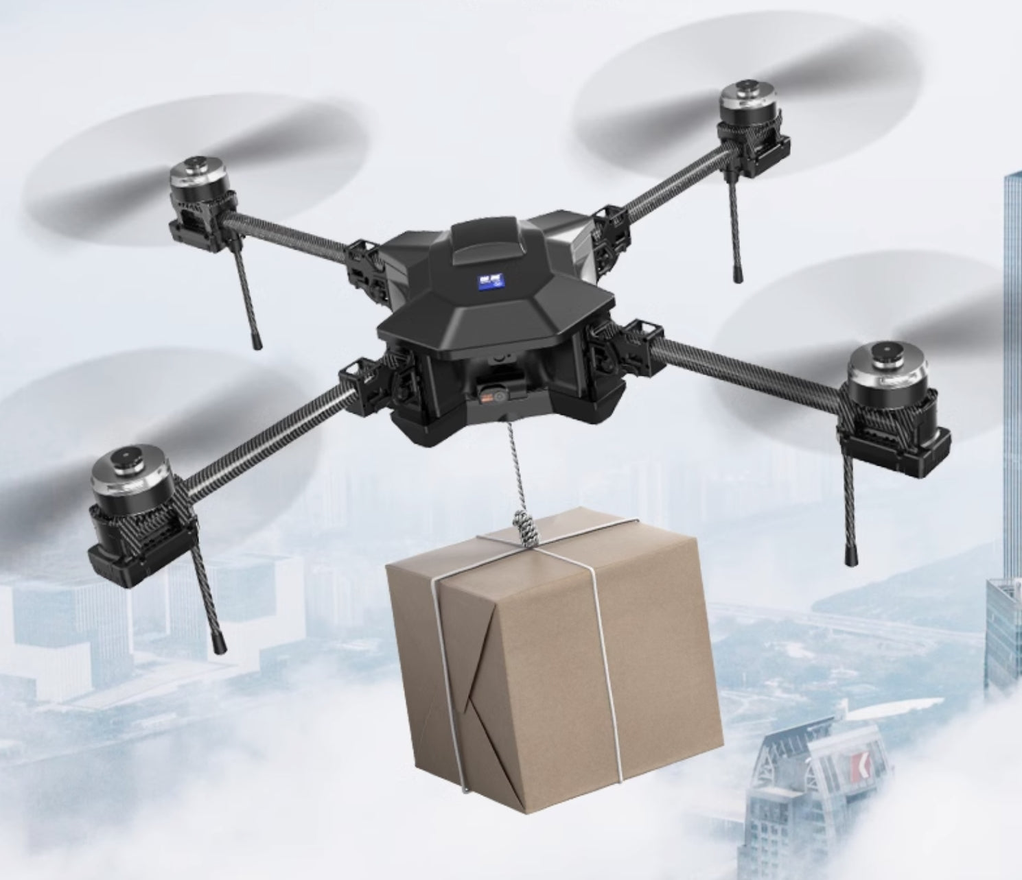 RCDrone SY800 Heavy Lift Drone - 2KG - 10KG Payload 10KM Distance 1080P 2K 3 Axis Camera GPS Cargo Resume Industrial Drone With Thrower LoudSpeaker Lighting