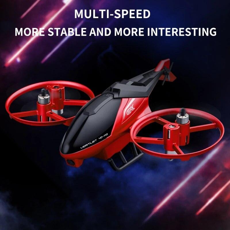 4DRC M3 RC Helicopter - 4.5CH 2.4G 3D Aerobatics Altitude Hold Helicopter with Camera Remote Control drone Toys with Blue/Red 22 4DRC M3 RC Helicopter - 4.5CH 2.4G 3D Aerobatics Altitude Hold Helicopter with Camera Remote Control drone Toys with Blue/Red - Image 22