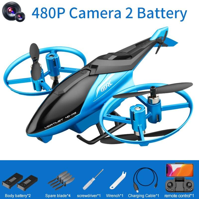 4DRC M3 RC Helicopter - 4.5CH 2.4G 3D Aerobatics Altitude Hold Helicopter with Camera Remote Control drone Toys with Blue/Red 13 4DRC M3 RC Helicopter - 4.5CH 2.4G 3D Aerobatics Altitude Hold Helicopter with Camera Remote Control drone Toys with Blue/Red - Image 13