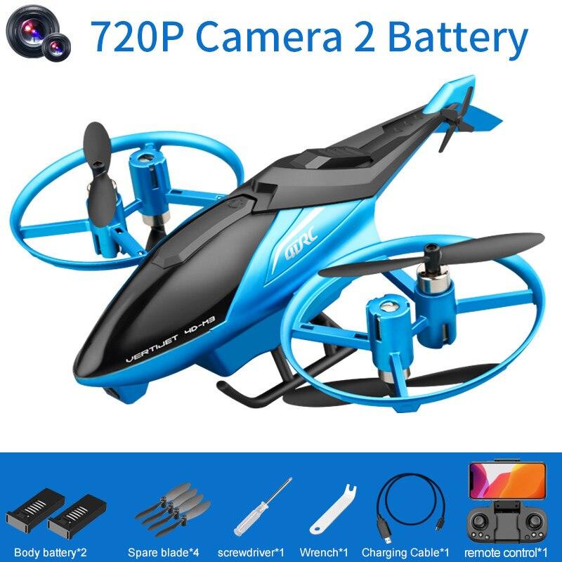 4DRC M3 RC Helicopter - 4.5CH 2.4G 3D Aerobatics Altitude Hold Helicopter with Camera Remote Control drone Toys with Blue/Red 11 4DRC M3 RC Helicopter - 4.5CH 2.4G 3D Aerobatics Altitude Hold Helicopter with Camera Remote Control drone Toys with Blue/Red - Image 11