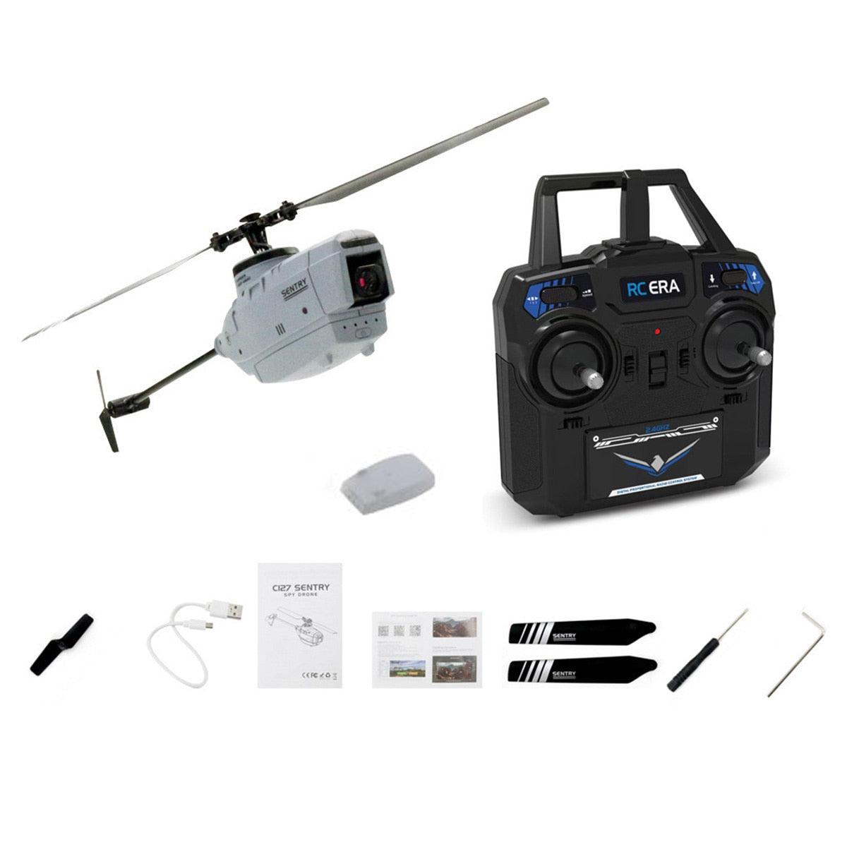 C127 2.4G RC Helicopter - Professional 720P Camera 6 Axis Gyro WIFI Sentry Spy RC Drone Wide Angle Single Paddle Without Ailerons 2 C127 2.4G RC Helicopter - Professional 720P Camera 6 Axis Gyro WIFI Sentry Spy RC Drone Wide Angle Single Paddle Without Ailerons - Image 2