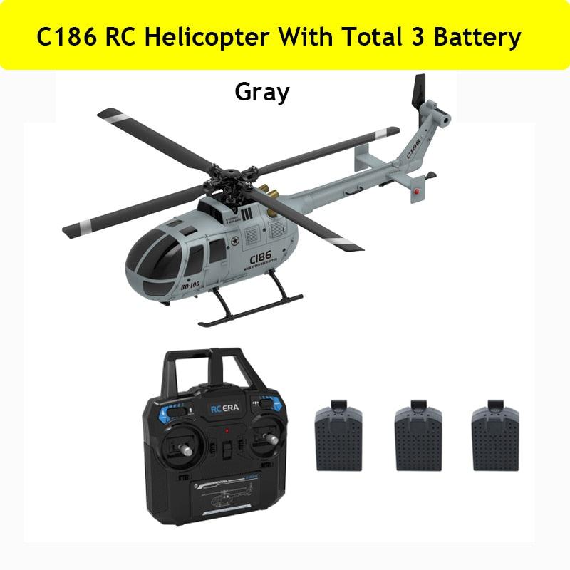 C186 RC Helicopter - 2.4G 4 propellers 6 axis electronic gyroscope for stabilization, air pressure for height vs C127 RC Drone 3 C186 RC Helicopter - 2.4G 4 propellers 6 axis electronic gyroscope for stabilization, air pressure for height vs C127 RC Drone - Image 3