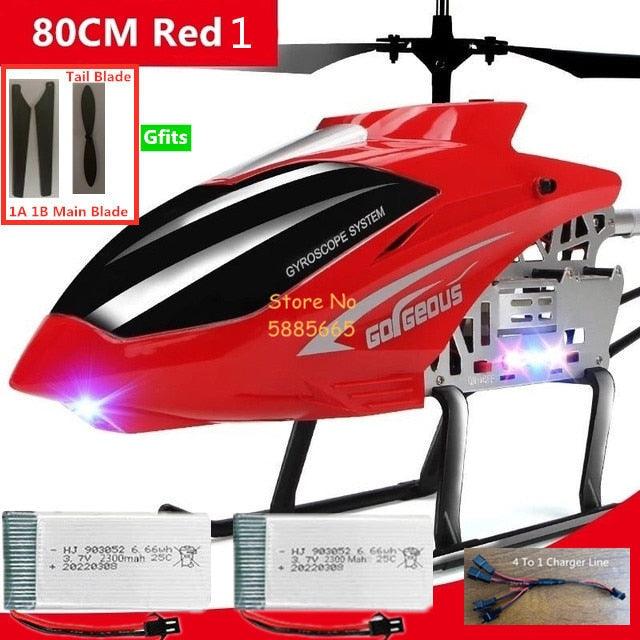 80CM Rc Helicopter - Big Alloy Remote Control Helicopter Model Dual Flexible Propeller Anti-Crash LED Colorful Light Electric RC Helicopter Toy 25 80CM Rc Helicopter - Big Alloy Remote Control Helicopter Model Dual Flexible Propeller Anti-Crash LED Colorful Light Electric RC Helicopter Toy - Image 25