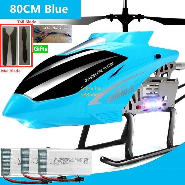 80CM Rc Helicopter - Big Alloy Remote Control Helicopter Model Dual Flexible Propeller Anti-Crash LED Colorful Light Electric RC Helicopter Toy 23 80CM Rc Helicopter - Big Alloy Remote Control Helicopter Model Dual Flexible Propeller Anti-Crash LED Colorful Light Electric RC Helicopter Toy - Image 23