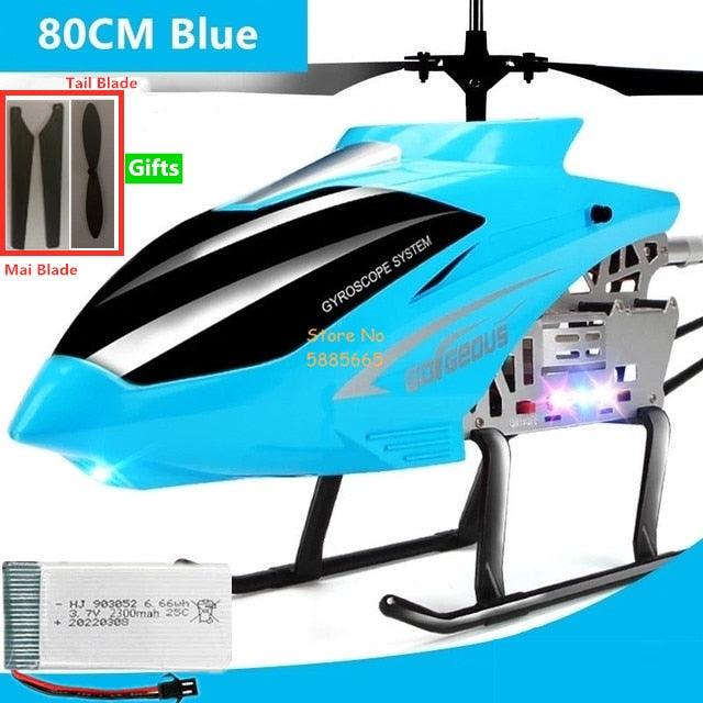 80CM Rc Helicopter - Big Alloy Remote Control Helicopter Model Dual Flexible Propeller Anti-Crash LED Colorful Light Electric RC Helicopter Toy 18 80CM Rc Helicopter - Big Alloy Remote Control Helicopter Model Dual Flexible Propeller Anti-Crash LED Colorful Light Electric RC Helicopter Toy - Image 18