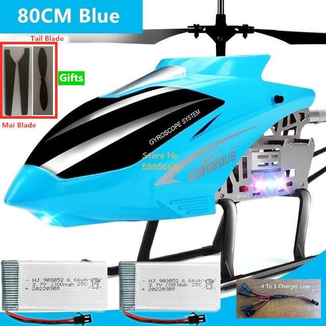 80CM Rc Helicopter - Big Alloy Remote Control Helicopter Model Dual Flexible Propeller Anti-Crash LED Colorful Light Electric RC Helicopter Toy 16 80CM Rc Helicopter - Big Alloy Remote Control Helicopter Model Dual Flexible Propeller Anti-Crash LED Colorful Light Electric RC Helicopter Toy - Image 16