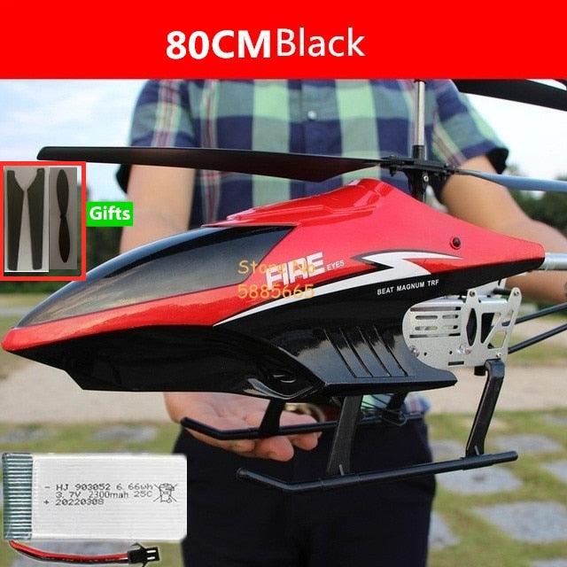80CM Rc Helicopter - Big Alloy Remote Control Helicopter Model Dual Flexible Propeller Anti-Crash LED Colorful Light Electric RC Helicopter Toy 14 80CM Rc Helicopter - Big Alloy Remote Control Helicopter Model Dual Flexible Propeller Anti-Crash LED Colorful Light Electric RC Helicopter Toy - Image 14