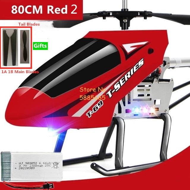 80CM Rc Helicopter - Big Alloy Remote Control Helicopter Model Dual Flexible Propeller Anti-Crash LED Colorful Light Electric RC Helicopter Toy 11 80CM Rc Helicopter - Big Alloy Remote Control Helicopter Model Dual Flexible Propeller Anti-Crash LED Colorful Light Electric RC Helicopter Toy - Image 11