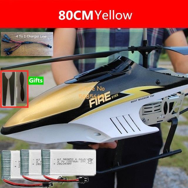 80CM Rc Helicopter - Big Alloy Remote Control Helicopter Model Dual Flexible Propeller Anti-Crash LED Colorful Light Electric RC Helicopter Toy 10 80CM Rc Helicopter - Big Alloy Remote Control Helicopter Model Dual Flexible Propeller Anti-Crash LED Colorful Light Electric RC Helicopter Toy - Image 10