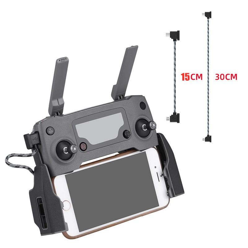 Remote Control Data Cable for DJI Mavic Mini/SE/Mavic 2/Mavic Pro/Air/Spark/Type-C Micro USB IOS connector line for Iphone/iPad 2 Remote Control Data Cable for DJI Mavic Mini/SE/Mavic 2/Mavic Pro/Air/Spark/Type-C Micro USB IOS connector line for Iphone/iPad - Image 2