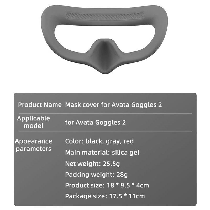 Eye Mask/Pad for DJI AVATA Goggles 2 - Silicone Protective Cover Case Face Plate Headband Replacement Drone Glasses Accessories 13 Eye Mask/Pad for DJI AVATA Goggles 2 - Silicone Protective Cover Case Face Plate Headband Replacement Drone Glasses Accessories - Image 13