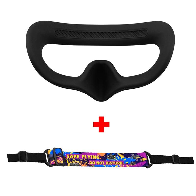 Eye Mask/Pad for DJI AVATA Goggles 2 - Silicone Protective Cover Case Face Plate Headband Replacement Drone Glasses Accessories 5 Eye Mask/Pad for DJI AVATA Goggles 2 - Silicone Protective Cover Case Face Plate Headband Replacement Drone Glasses Accessories - Image 5