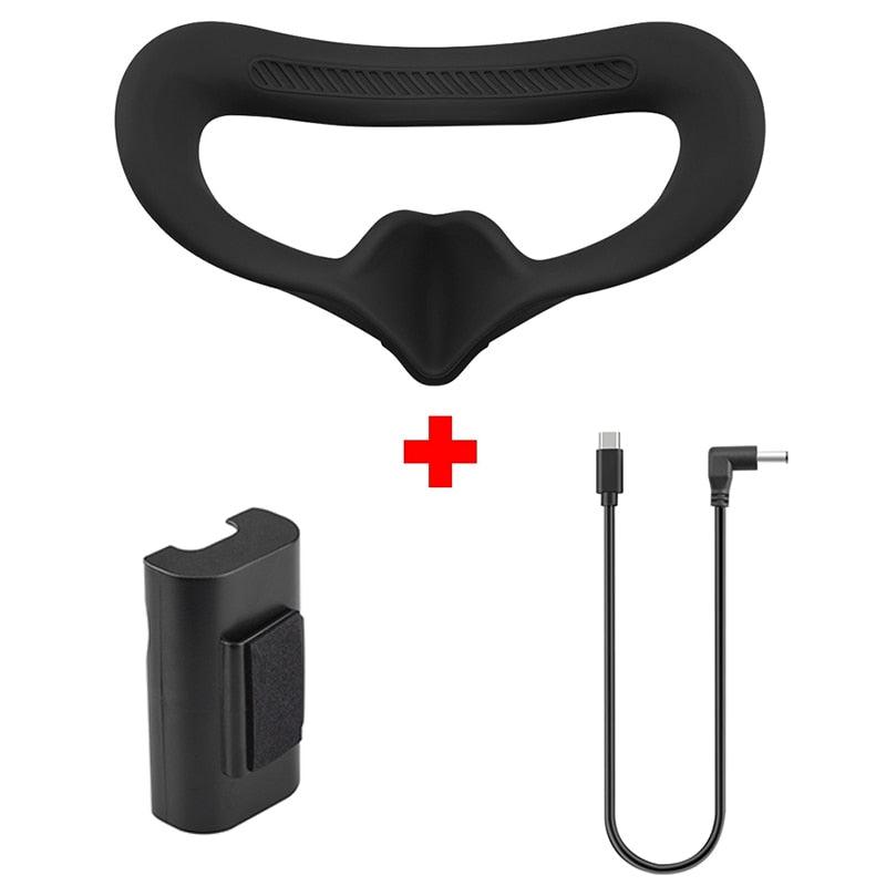 Eye Mask/Pad for DJI AVATA Goggles 2 - Silicone Protective Cover Case Face Plate Headband Replacement Drone Glasses Accessories 1 Eye Mask/Pad for DJI AVATA Goggles 2 - Silicone Protective Cover Case Face Plate Headband Replacement Drone Glasses Accessories