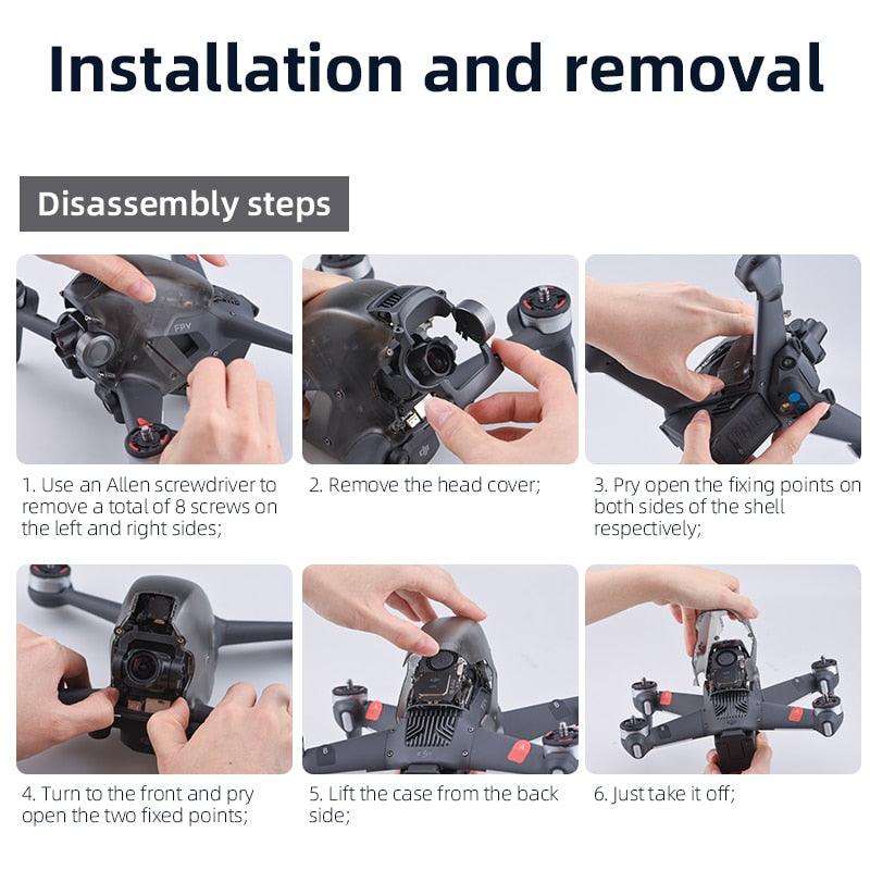 BRDRC Top Protective Shell for DJI FPV Combo Top Cover Body Case Replaceable Upper Cover for DJI FPV Drone Accessories 9 BRDRC Top Protective Shell for DJI FPV Combo Top Cover Body Case Replaceable Upper Cover for DJI FPV Drone Accessories - Image 9