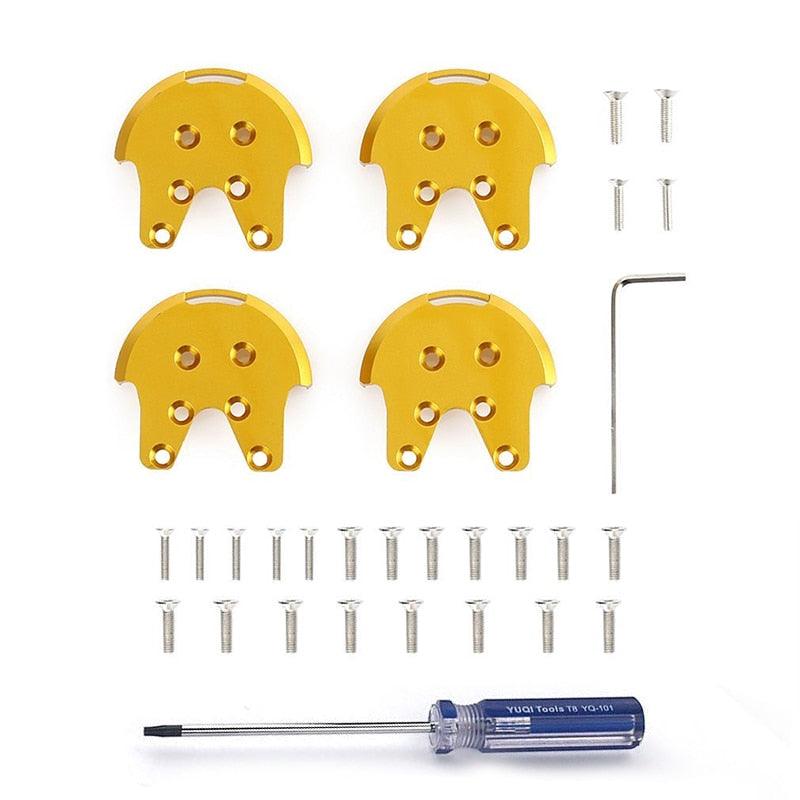 4Pcs Motor Mount Base Protector Guard Cover Aluminum Reinforcement Plates Anit-Crack Anti-crush Kit for DJI Phantom 3 5 4Pcs Motor Mount Base Protector Guard Cover Aluminum Reinforcement Plates Anit-Crack Anti-crush Kit for DJI Phantom 3 - Image 5