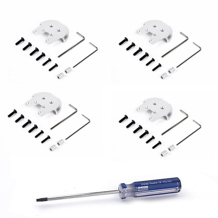4Pcs Motor Mount Base Protector Guard Cover Aluminum Reinforcement Plates Anit-Crack Anti-crush Kit for DJI Phantom 3 3 4Pcs Motor Mount Base Protector Guard Cover Aluminum Reinforcement Plates Anit-Crack Anti-crush Kit for DJI Phantom 3 - Image 3