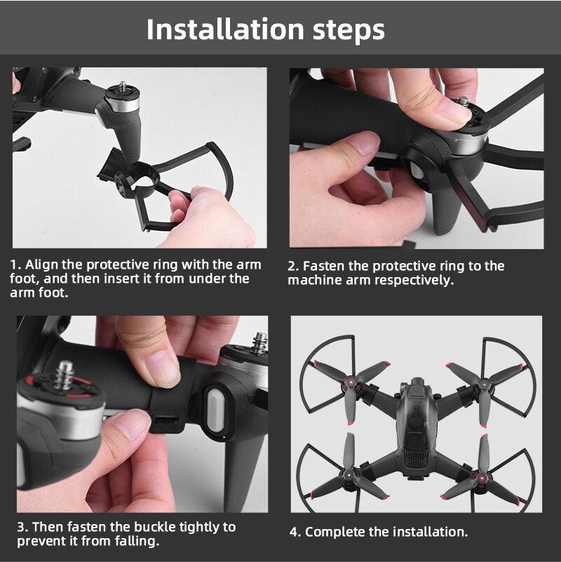 5328S Propeller Protector for DJI FPV - Quick Release Propeller Guard Props Wing Fan Cover for DJI FPV Combo Drone Accessories 4 5328S Propeller Protector for DJI FPV - Quick Release Propeller Guard Props Wing Fan Cover for DJI FPV Combo Drone Accessories — изображение 4