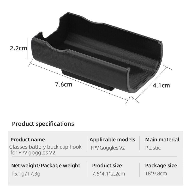 Battery Holder For DJI FPV Goggles V2/2 Battery Storage Cover Bracket Lens Protector For dji FPV Combo/Avata Drone Accessories 5 Battery Holder For DJI FPV Goggles V2/2 Battery Storage Cover Bracket Lens Protector For dji FPV Combo/Avata Drone Accessories - Image 5