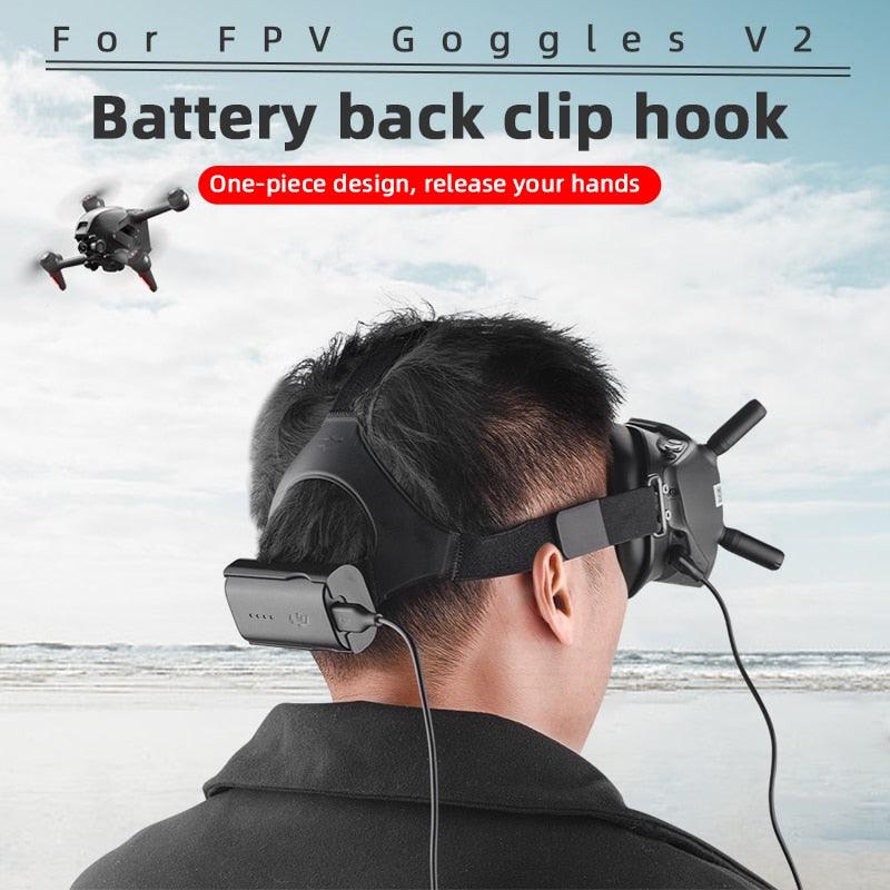 Battery Holder For DJI FPV Goggles V2/2 Battery Storage Cover Bracket Lens Protector For dji FPV Combo/Avata Drone Accessories 4 Battery Holder For DJI FPV Goggles V2/2 Battery Storage Cover Bracket Lens Protector For dji FPV Combo/Avata Drone Accessories - Image 4