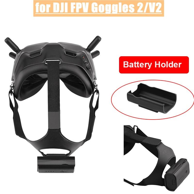 Battery Holder For DJI FPV Goggles V2/2 Battery Storage Cover Bracket Lens Protector For dji FPV Combo/Avata Drone Accessories 2 Battery Holder For DJI FPV Goggles V2/2 Battery Storage Cover Bracket Lens Protector For dji FPV Combo/Avata Drone Accessories - Image 2