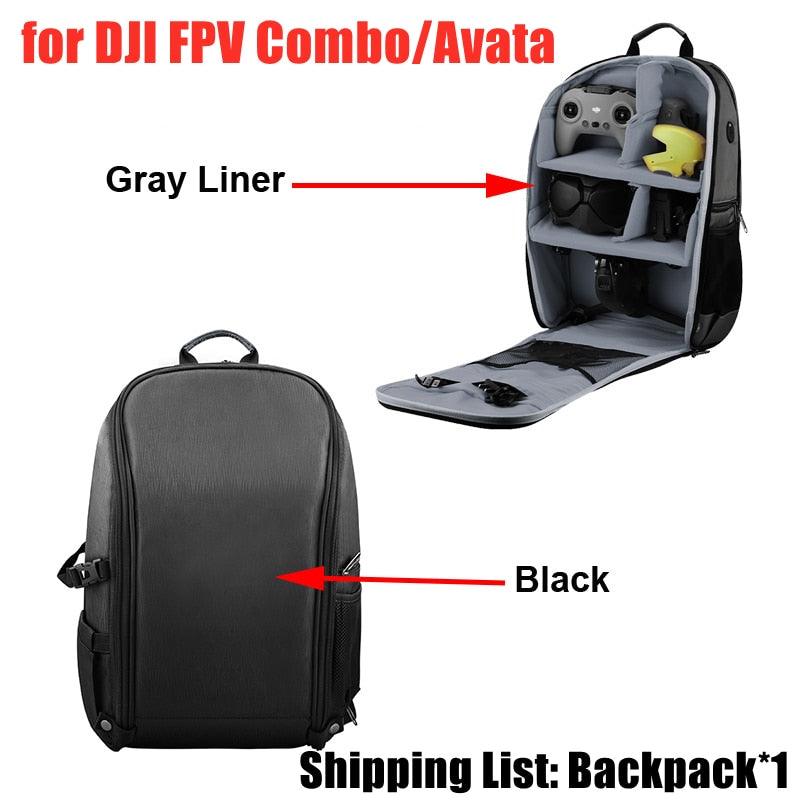 Backpack for DJI FPV Combo/Avata - Storage Bag Drone Remote Control FPV Goggles 2/V2 Portable Carry Case Accessory 4 Backpack for DJI FPV Combo/Avata - Storage Bag Drone Remote Control FPV Goggles 2/V2 Portable Carry Case Accessory - Image 4