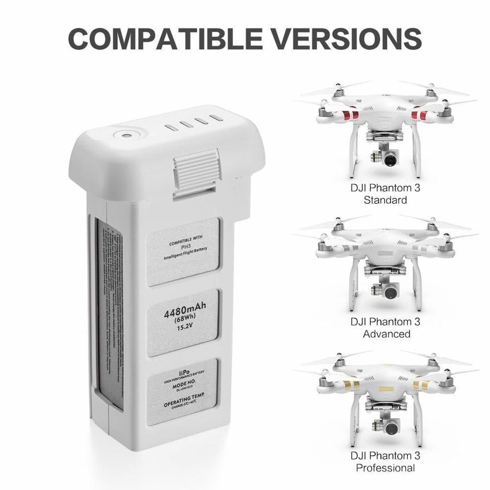 DJI Phantom 3 SE Battery - 15.2V 4480mAh Drone Battery for DJI Phantom 3 SE Intelligent Flight Li-Po Battery Professional Standard RC Drone Accessories 4 DJI Phantom 3 SE Battery - 15.2V 4480mAh Drone Battery for DJI Phantom 3 SE Intelligent Flight Li-Po Battery Professional Standard RC Drone Accessories - Image 4