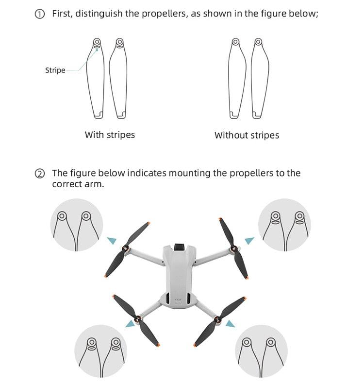 TPU Propeller Props Blade for DJI Mini 3 - 6030 Propeller Light Weight Wing Fans High Quality Replacement Spare Parts Drone Accessories 5 TPU Propeller Props Blade for DJI Mini 3 - 6030 Propeller Light Weight Wing Fans High Quality Replacement Spare Parts Drone Accessories — изображение 5