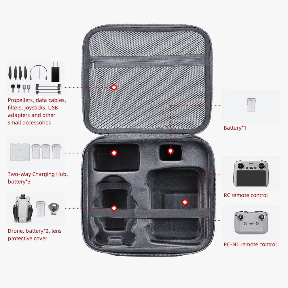 Storage Bag For DJI Mini 3 Pro - Carrying Case Remote Controller Battery Drone Body Portable Shoulder Bag Drone Accessories 6 Storage Bag For DJI Mini 3 Pro - Carrying Case Remote Controller Battery Drone Body Portable Shoulder Bag Drone Accessories - Image 6